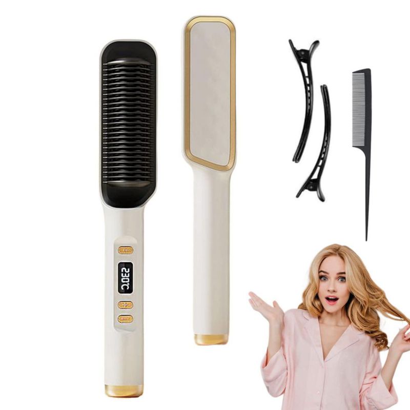 Cepillo Secador de Cabello, Cepillo Alaciador de Cabello, Cepillos De Aire Caliente Para Cabello, Cepillo Alisador de Pelo de Io