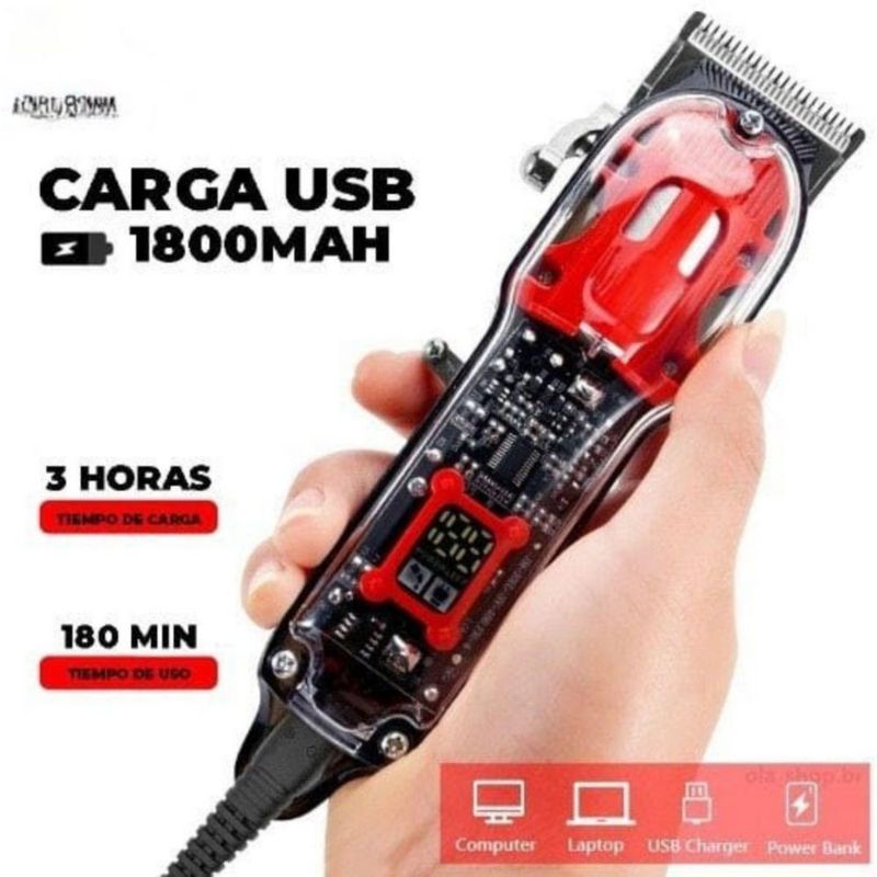 Maquina Para Cortar Cabello Hombres Profesional
