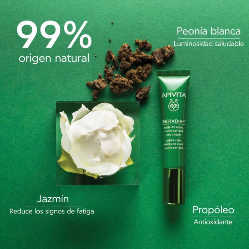Apivita Bee Radiant Contorno de ojos anti-fatiga 15 ml