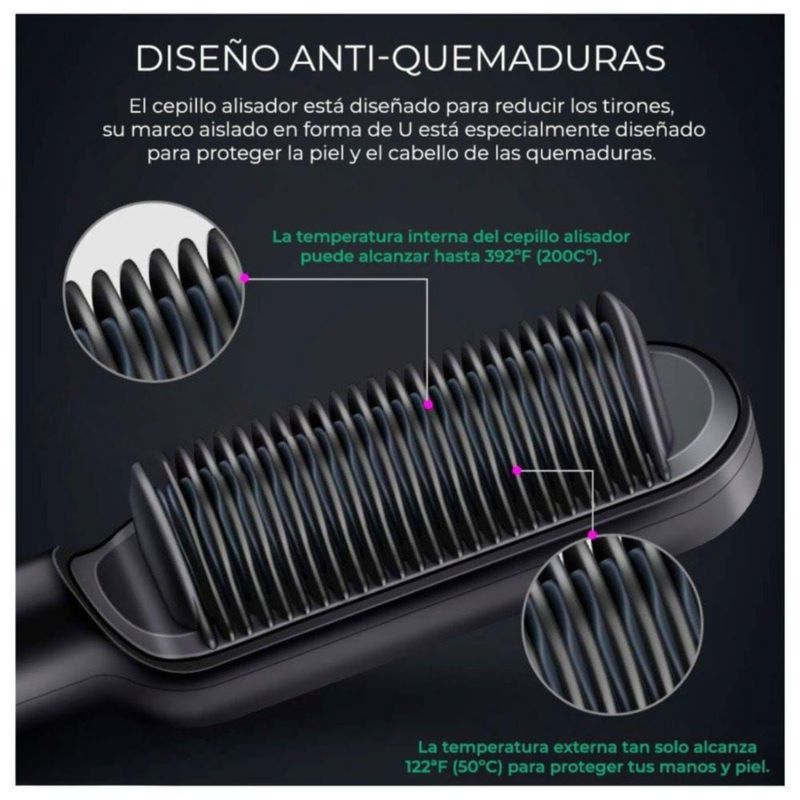 Peine Secador Alisador Sin Daño