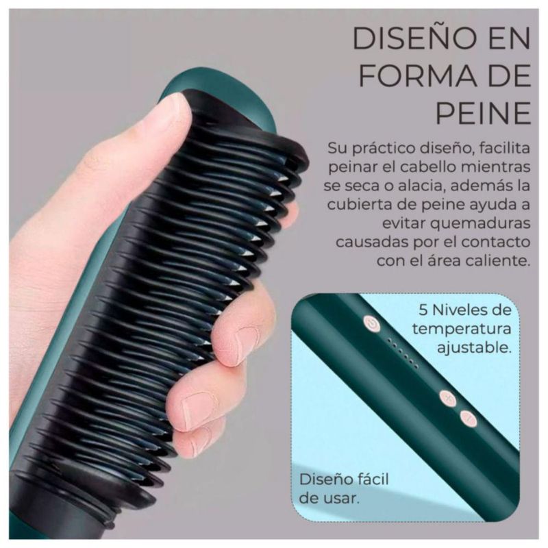 Peine Secador Alisador Sin Daño
