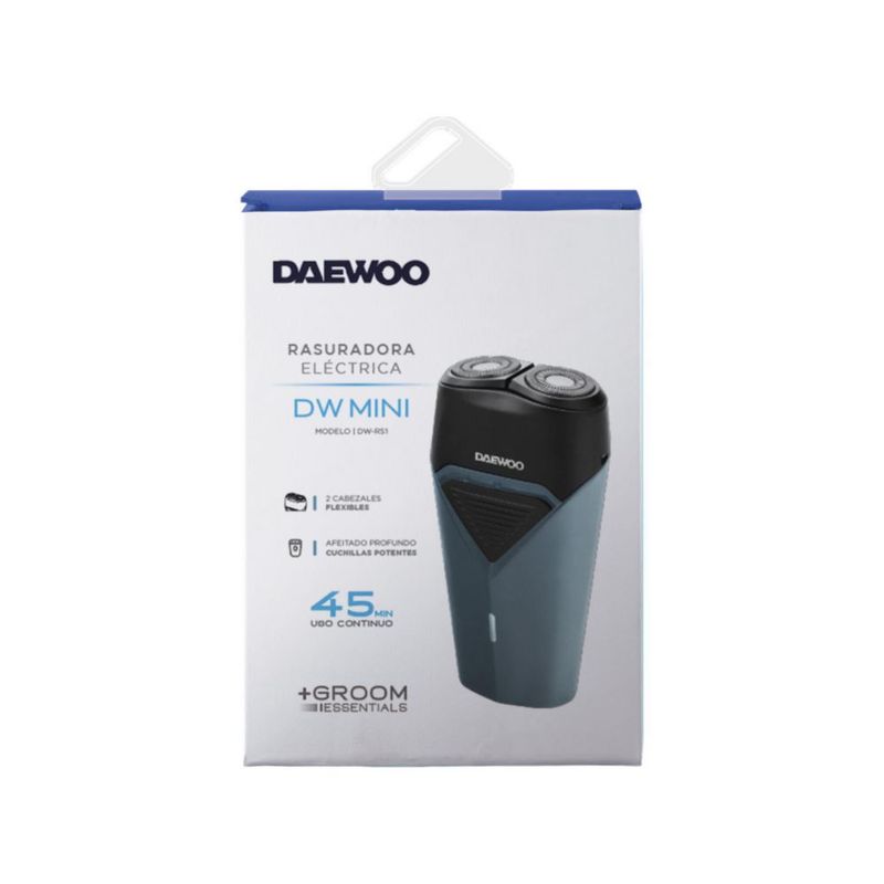 Rasuradora Daewooo DW-RS1 Eléctrica Recargable Portátil Usb 2 Cabezales