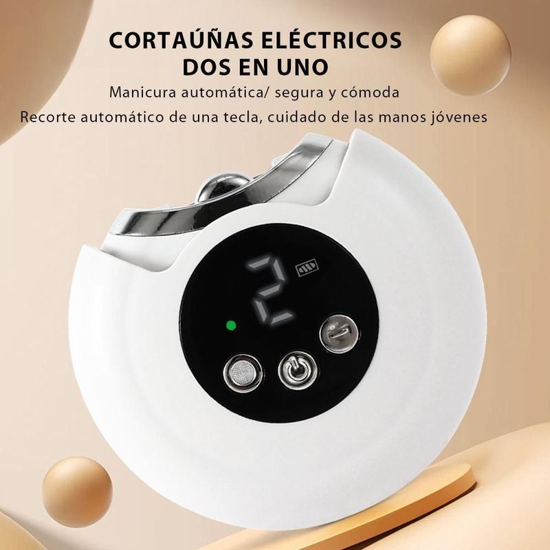 Cortaúñas eléctrico, tijeras para uñas, mujeres, cortauñas.HOGAWAY