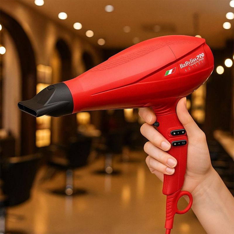 Secadora Babylisspro Nano Titanium Volare V1 2000w Rojo