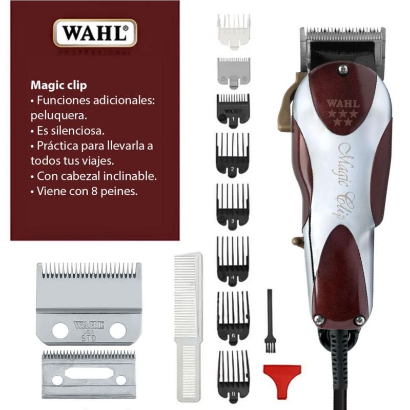 Cortadora Wahl Magic Clip Con Cable + Cuchillas De Repuesto