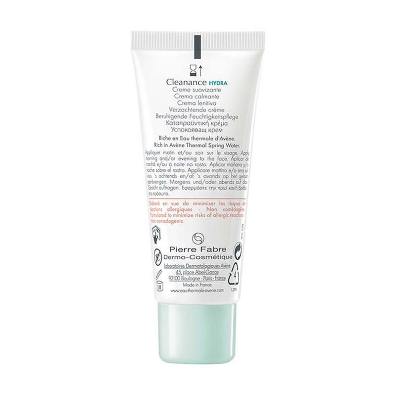 Avene Cleanance Hydra Crema renovadora y restauradora para piel con tendencia acneica 40 ml