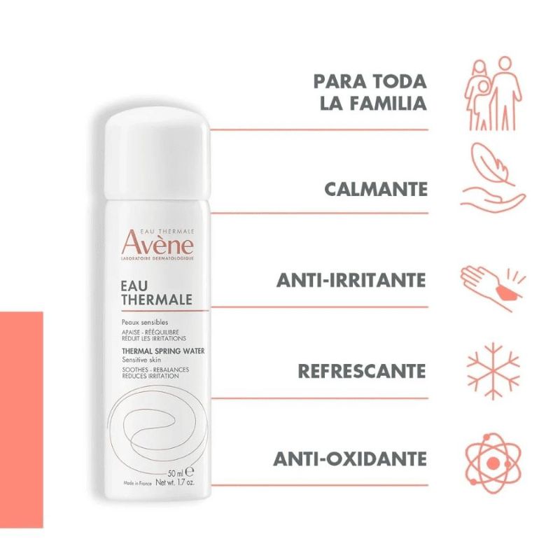 Avene Agua termal Spray calmante para piel sensible 50 ml