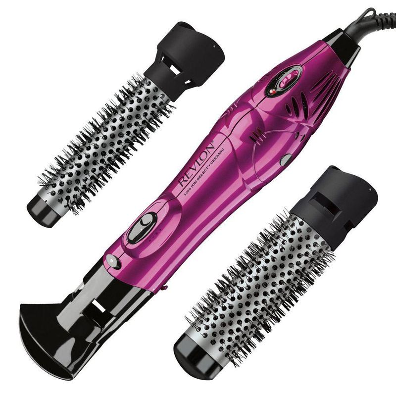 Revlon Kit de Cepillos de Aire Caliente para Estilos Lisos y Brillosos, 1” y 1 1/2” (2.54 cm y 3.81 cm)