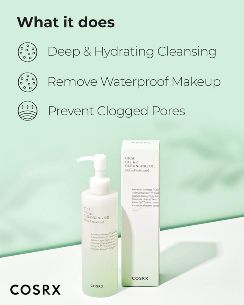 Cosrx Pure Fit Cica Cleansing Oil Limpieza Piel 200ml Todo Tipo De Piel Día/noche Coreano