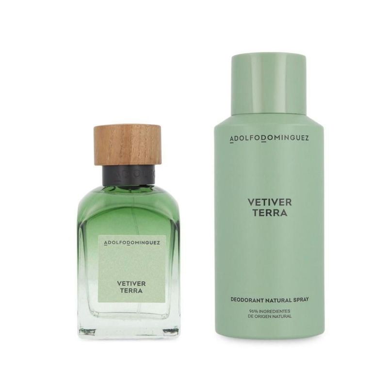 SET VETIVER TERRA ADOLFO DOMINGUEZ C2 PZAS CABALLERO