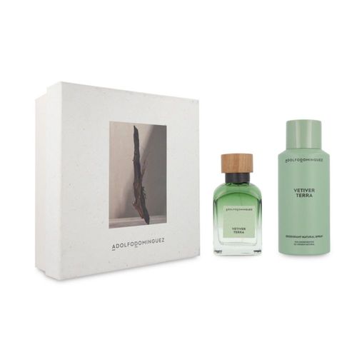 SET VETIVER TERRA ADOLFO DOMINGUEZ C2 PZAS CABALLERO