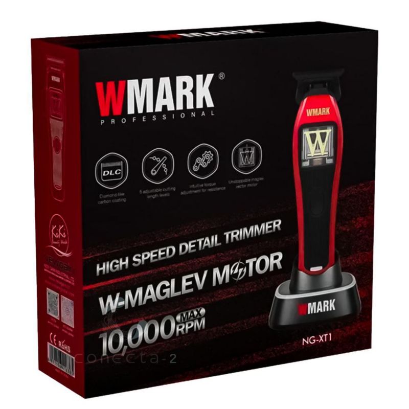 Trimmer Profesional Wmark 3 Colores Motor 10000 Rpm Magnétic