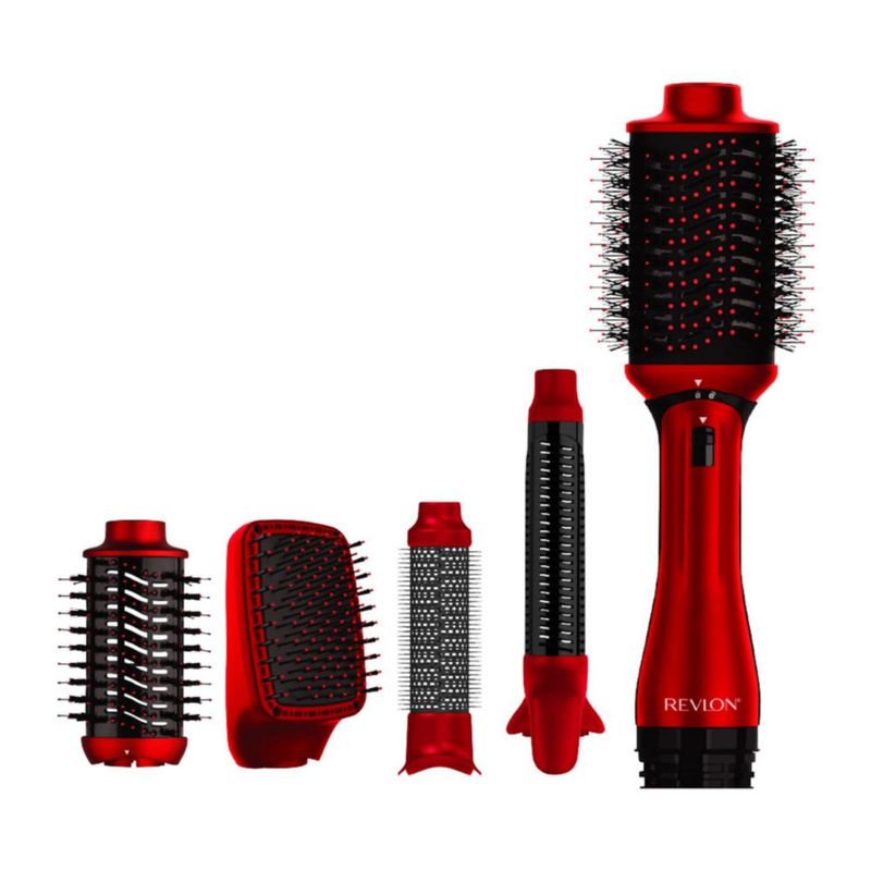 Revlon One-Step Multi-Estilizador 5 en 1, Cepillo Ovalado Original, Ovalado PLUS, Root Booster, Paleta Alaciador y Barril Rizado