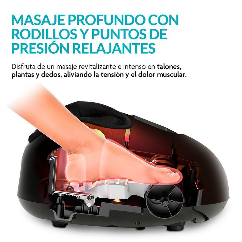 Masajeador de Pies Eléctrico con Calor Vibración Compresión de Aire