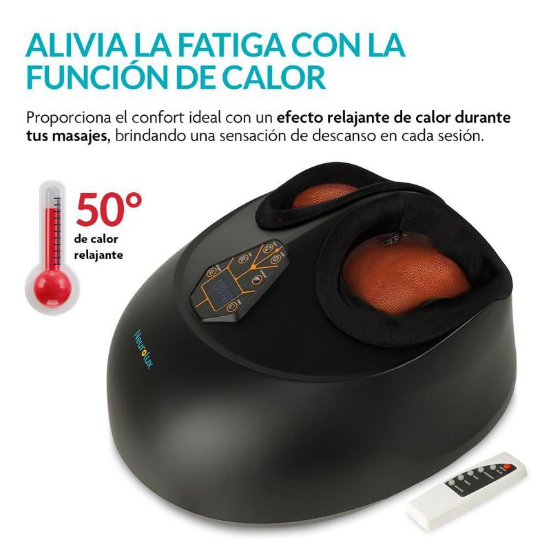 Masajeador de Pies Eléctrico con Calor Vibración Compresión de Aire