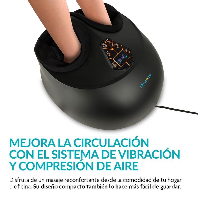 Masajeador de Pies Eléctrico con Calor Vibración Compresión de Aire
