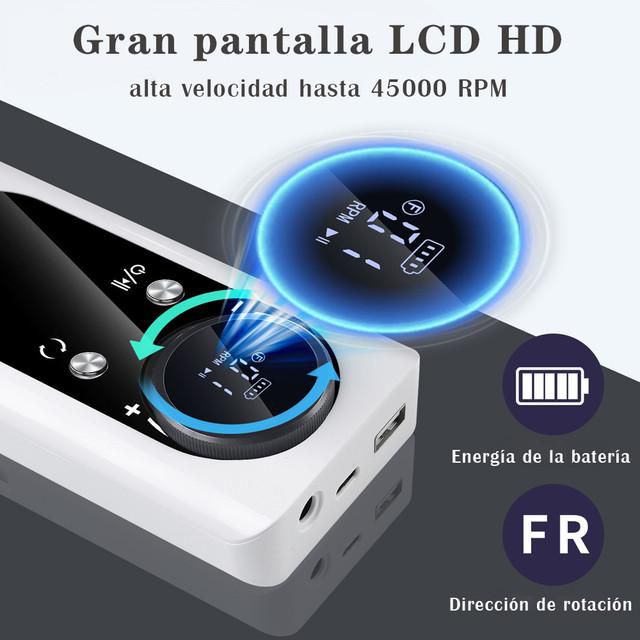 Nuevo modelo, profesional, máquina de quitar y pulir uñas, portátil, lijadora eléctrica de uñas.HOGAWAY
