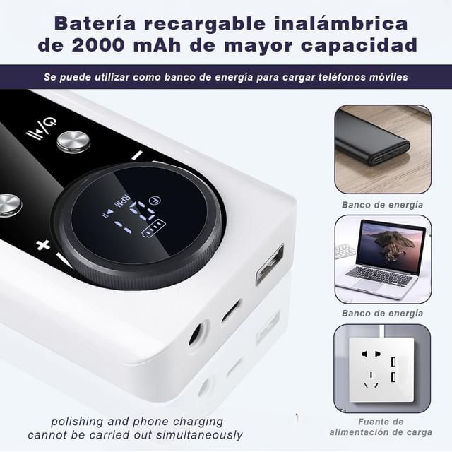 Nuevo modelo, profesional, máquina de quitar y pulir uñas, portátil, lijadora eléctrica de uñas.HOGAWAY