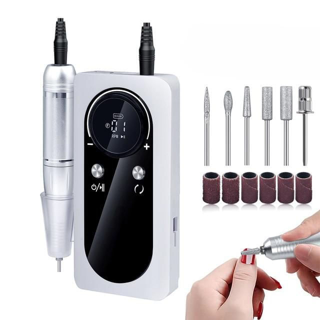 Nuevo modelo, profesional, máquina de quitar y pulir uñas, portátil, lijadora eléctrica de uñas.HOGAWAY