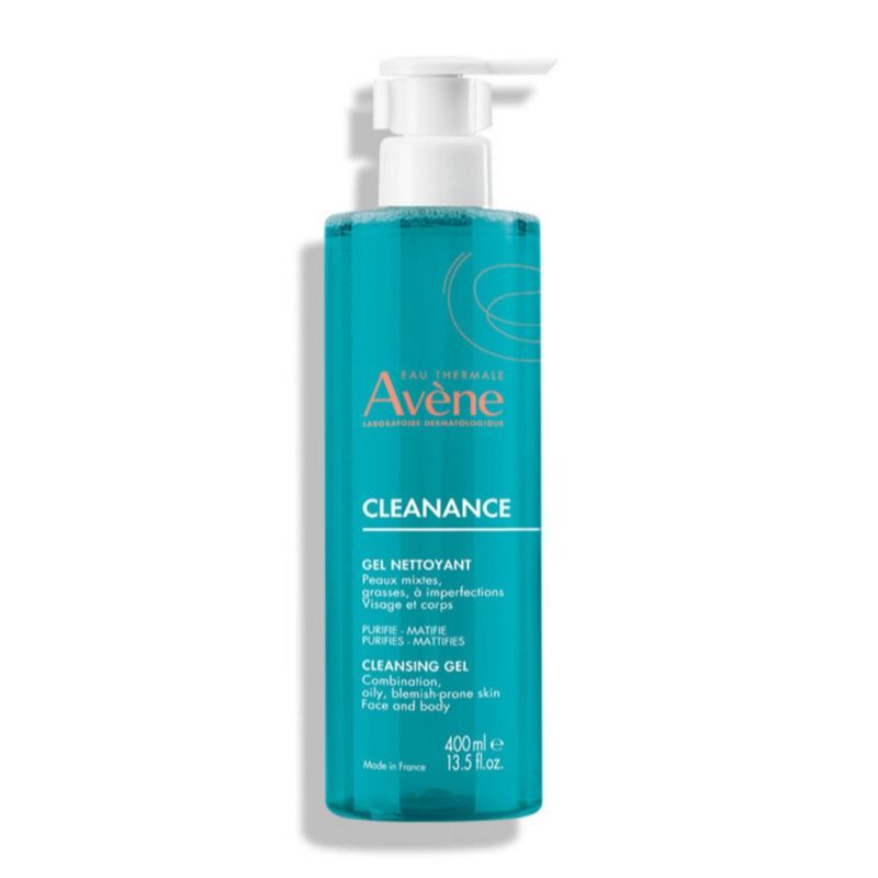 Avene Cleanance Gel limpiador para piel sensible con tendencia acneica 400 ml