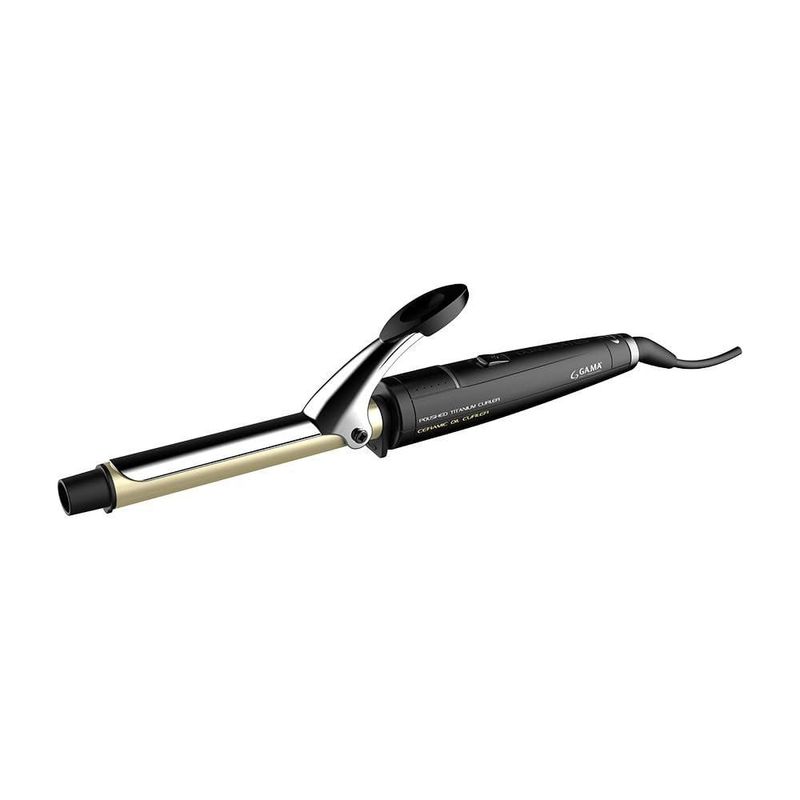 Rizadora para cabello GAMA ITALY Dual 25 mm – Barril de Titanio y Cerámica con Infusión de Aceite, Temperatura Fija de 230°C, Te