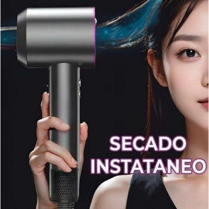 Secador de Pelo sin Aspas Supersónico 1200W con Iones Negativos
