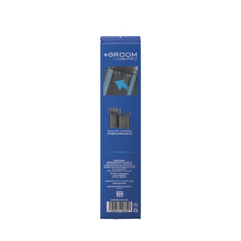 Afeitadora Rasuradora eléctrica Daewoo Trim DW‑REC1 Recargable de 3 Velocidades Maquina de Afeitar Portátil Cabezales Lavables