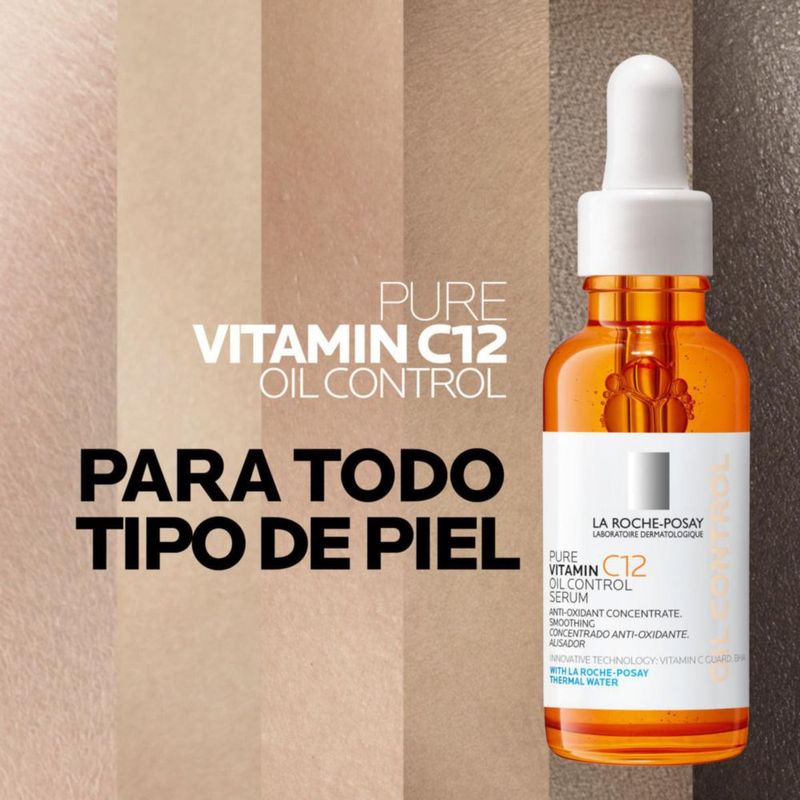 La Roche-Posay Sérum Pure Vitamin C12 Oil Control para piel mixta y grasa 30 ml