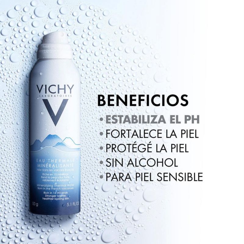 Vichy Agua termal mineralizante Estabiliza, refuerza y renueva la piel 300 ml