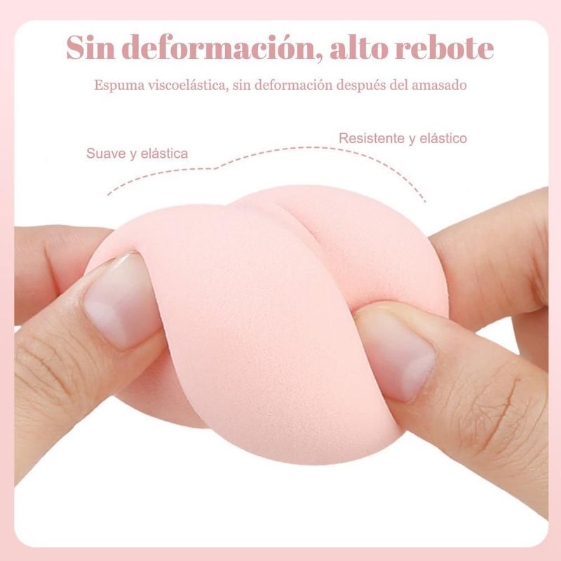Juego de esponjas de maquillaje, esponja de calabaza, esponja en forma de gota, esponja de maquillaje, herramientas de maquillaje
