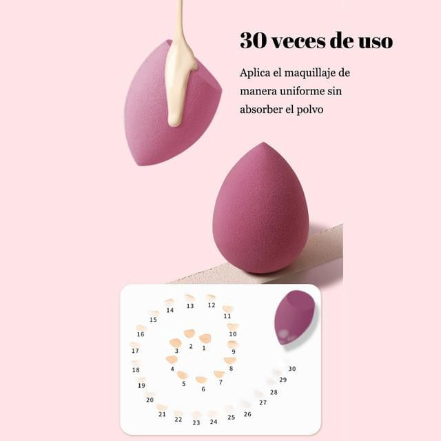 Juego de esponjas de maquillaje, esponja de calabaza, esponja en forma de gota, esponja de maquillaje, herramientas de maquillaje