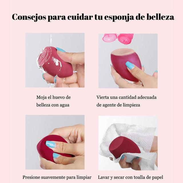 Juego de esponjas de maquillaje, esponja de calabaza, esponja en forma de gota, esponja de maquillaje, herramientas de maquillaje