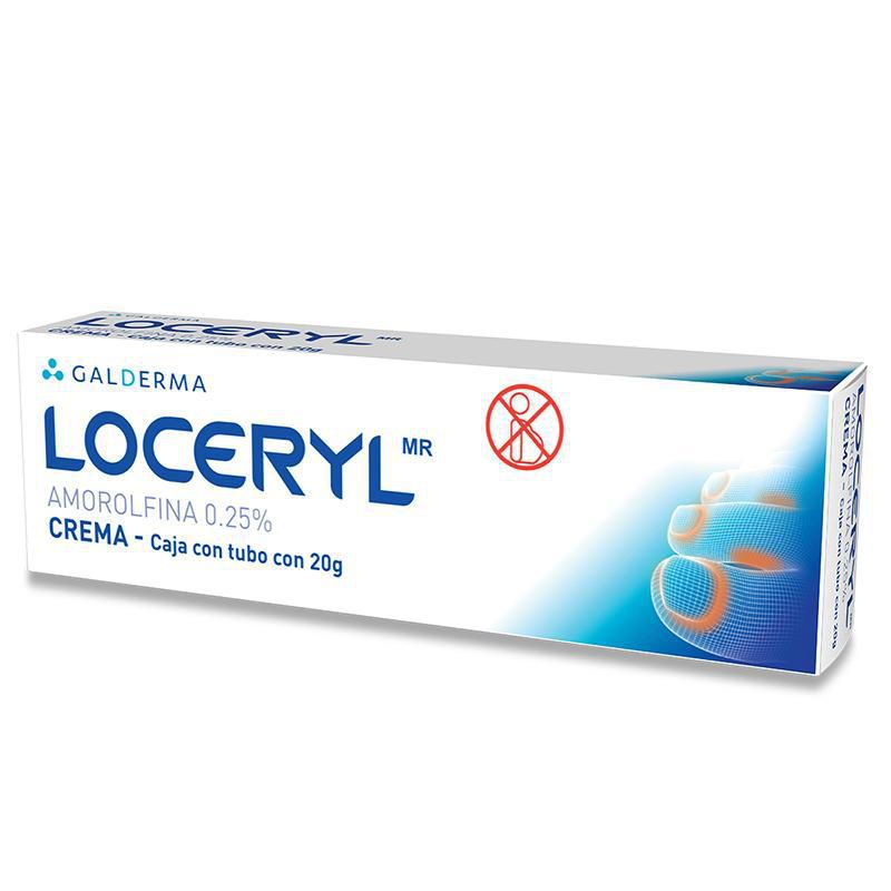 Galderma Loceryl Crema para combatir hongos en las uñas 20 gr