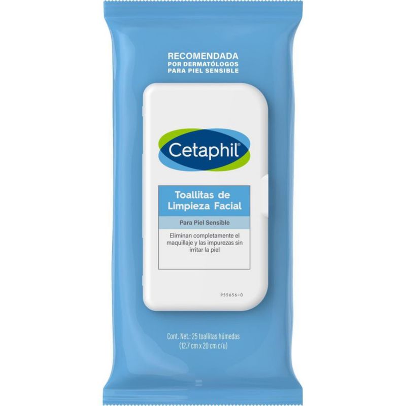 Cetaphil Toallitas de limpieza facial 25 pzas