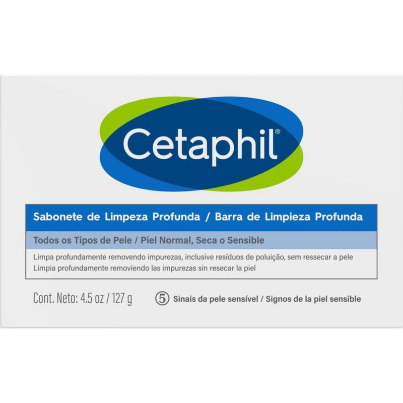 Cetaphil Barra limpiadora profunda para piel sensible 127 gr