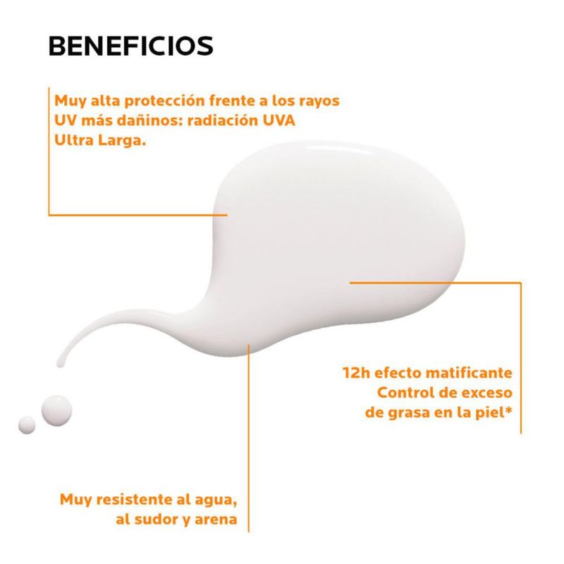 La Roche Posay Anthelios UVMune 400 Oil Control Fluido FPS50 Protector solar para piel mixta y grasa con tendencia al brillo 50 ml
