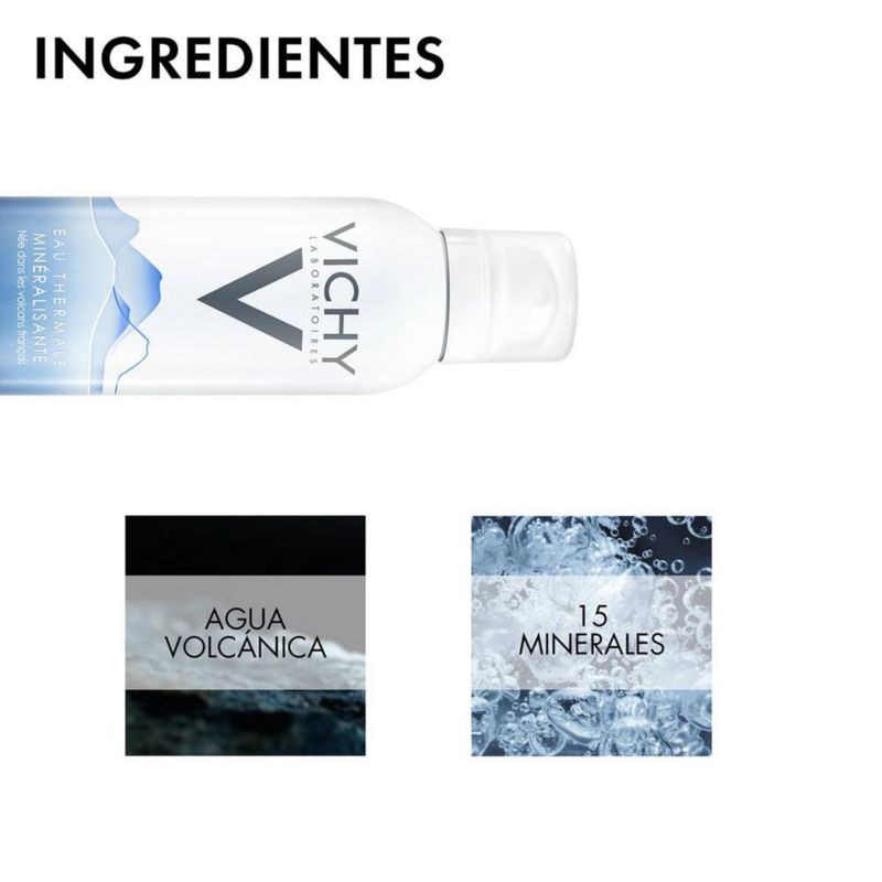 Vichy Agua termal mineralizante Estabiliza, refuerza y renueva la piel 150 ml