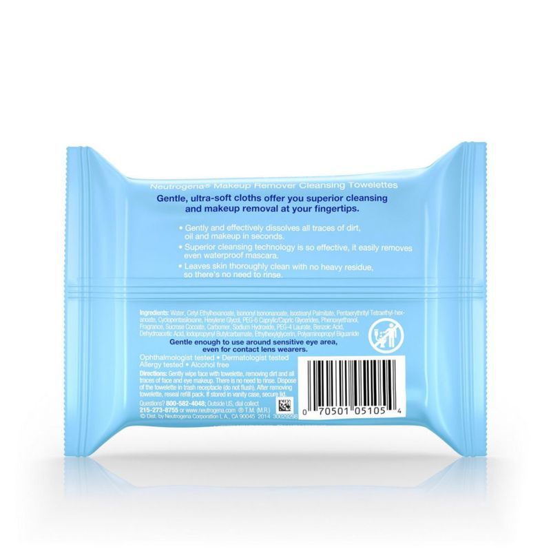 Toallitas limpiadoras desmaquillantes Neutrogena 25 unidades x 6