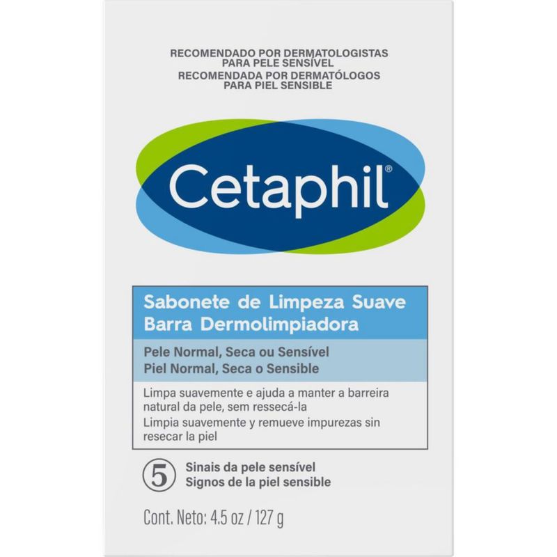 Cetaphil Barra dermolimpiadora para piel sensible 127 gr
