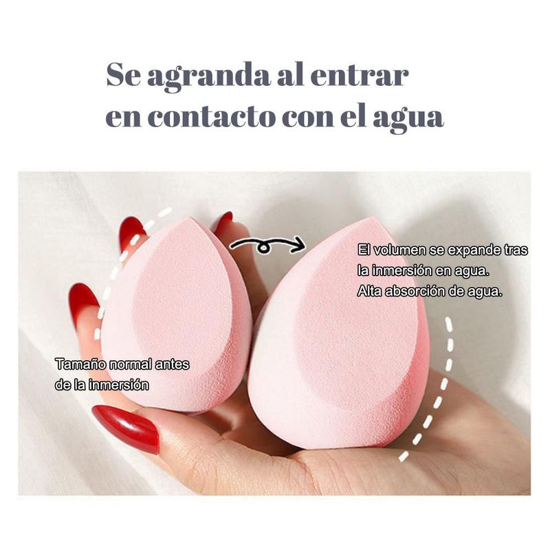 Juego de esponjas de maquillaje, esponja de calabaza, esponja en forma de gota, esponja de maquillaje, herramientas de maquillaje
