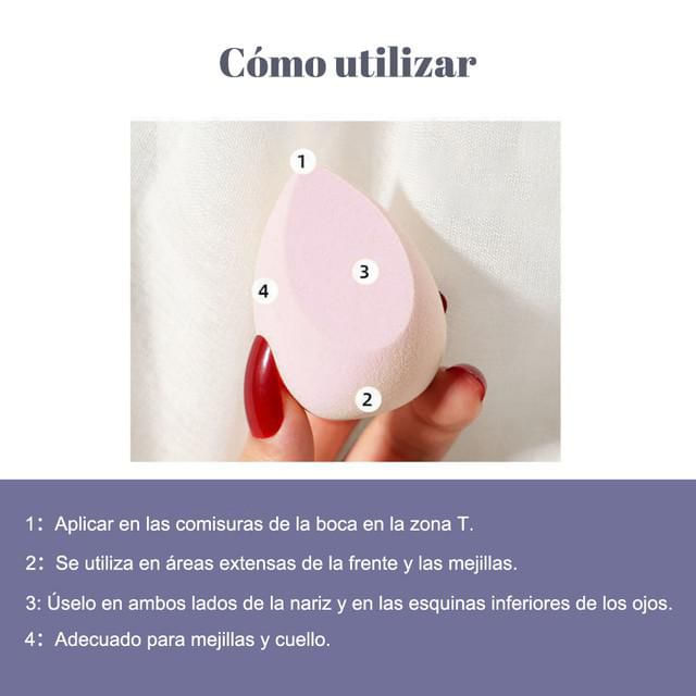 Juego de esponjas de maquillaje, esponja de calabaza, esponja en forma de gota, esponja de maquillaje, herramientas de maquillaje