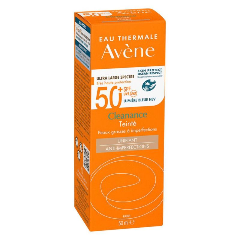 Avene Cleanance Solar FPS50 con color 50 ml