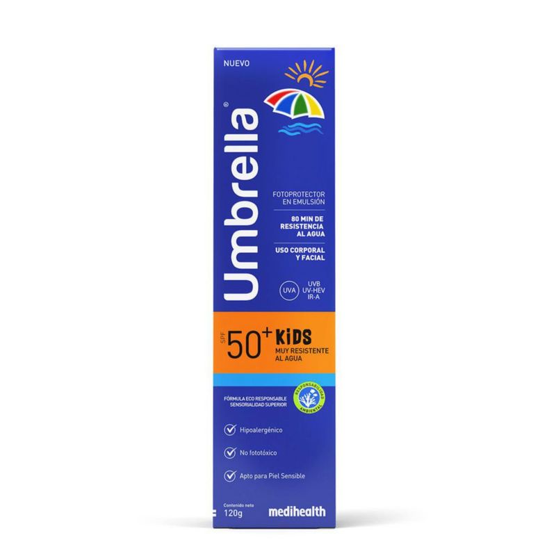 Umbrella kids, protector solar para niños 120gr.