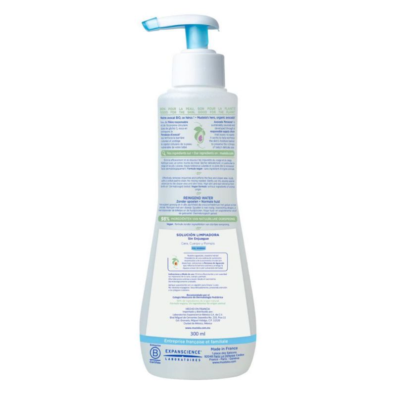 Mustela Solución Limpiadora Sin Enjuague 300 ml