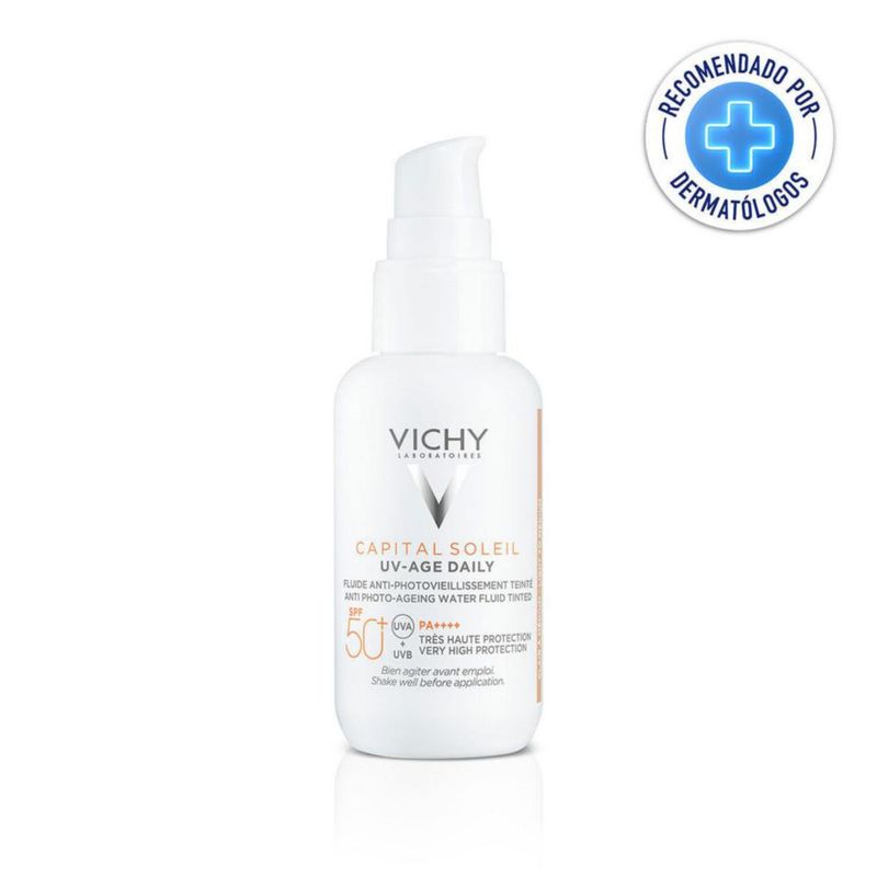 Vichy Capital soleil uv-age daily fps50 Protector solar facial anti-envejecimiento con color 40 ml