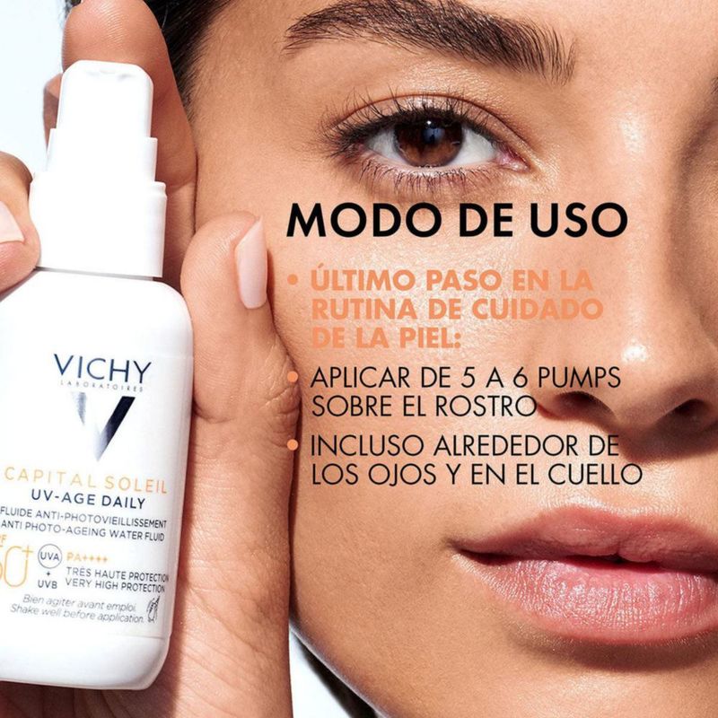 Vichy Capital soleil uv-age daily fps50 Protector solar facial anti-envejecimiento con color 40 ml