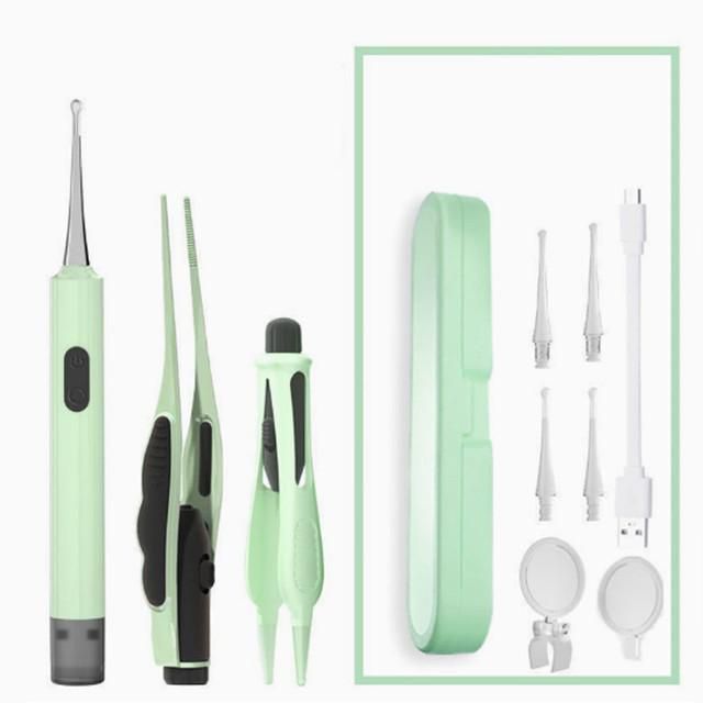 Kit de Limpieza de Oídos con Luz LED y Punta Suave