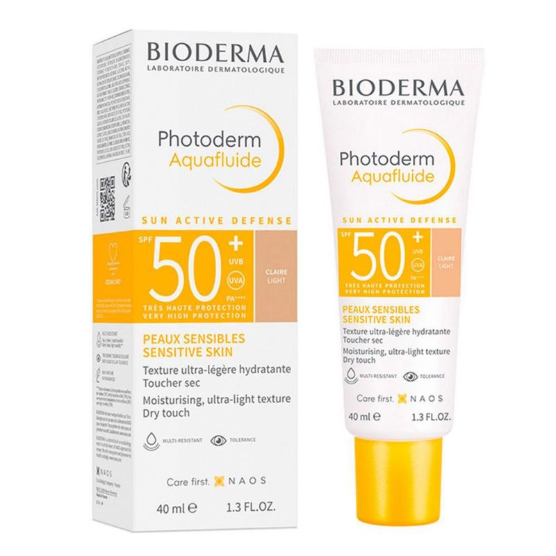 Bioderma Photoderm Aquafluido FPS50 Protector solar facial tono Claro 40 ml
