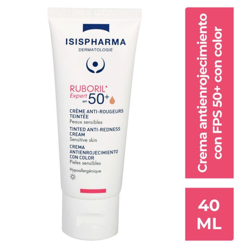 Isispharma Ruboril Expert FPS50 Anti-rojeces crema protectora con color 40 ml