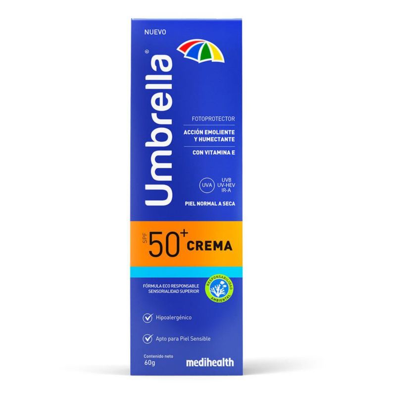 Italmex Umbrella FPS50 Crema fotoprotectora para piel normal a seca 60 gr